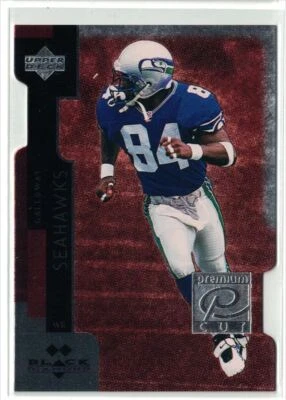 1998 Upper Deck Black Diamond Premium Cut Joey Galloway Seattle Seahawks #PC14 - Image 1 of 2