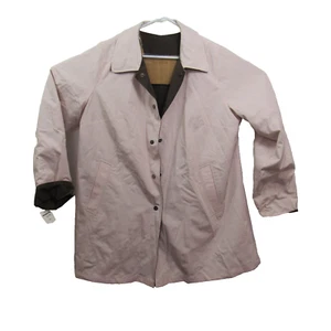 Centigrade Outerwear Womens Reversible Lightweight Jacket Rain Sz-1X Pink/ Brown - Picture 1 of 11