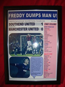 Southend United 1 Manchester United 0 - Carling Cup 2006 - stampa incorniciata - Foto 1 di 2