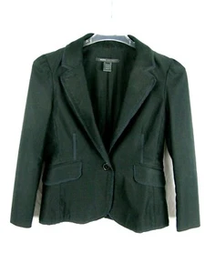 Marc Jacobs Womens Cropped Button Up Black Blazer Jacket Small - Picture 1 of 5