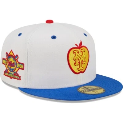 New York Mets New Cherry Lolli 59FIFTY Hat 25th Anniversary Patch Size 7 1/2 - Image 1 of 4
