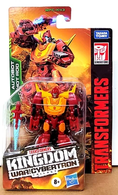 Figura Transformers War for Cybertron Kingdom Core - Autobot Hot Rod 4" Foto 1 de 4