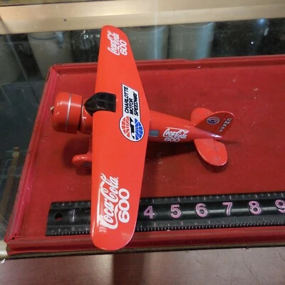 Racing Champions #93 Coca Cola 600 Diecast Vega Plane BANK 1993--NO PROPELLA - Image 1 of 4
