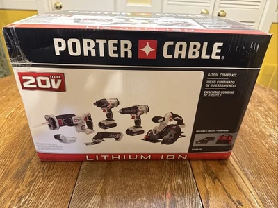 PORTER-CABLE PCCK6116 20V Max Kit combinado de 6 herramientas inalámbricas de iones de litio Foto 1 de 4