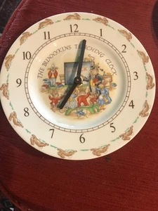 Vintage Royal Doulton Bunnykins Teaching Clock Works Great Condition - Picture 1 of 2