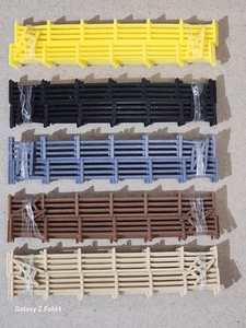 50er Pack Mischfarben Zaungeländer Spur N 1:148 Maßstab Modellbahn Eisenbahn - Bild 1 von 12
