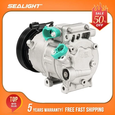 Compresor de aire acondicionado con embrague para Hyundai Santa Fe 2007-2008 Hyundai Azera 2006-2011 Foto 1 de 4