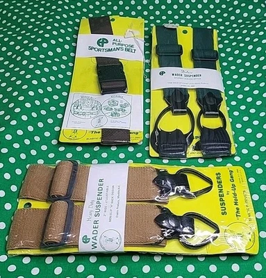 LOTE DE CINTURONES DEPORTIVOS CON TIRANTES HOLD UP GANG WADER MOSTRADO LOTE DE LUJO RESISTENTE Foto 1 de 4