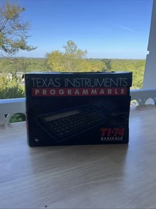 NEW OLD STOCK Texas Instruments TI-74 BASICALC Calculator with Outer Case - Picture 1 of 14
