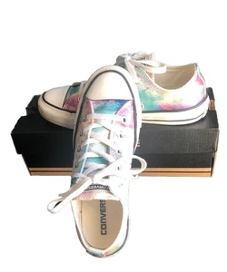Converse All Star Low Top Pastell Batik Sneaker Damen 6 Rainbow mit Karton - Bild 1 von 14