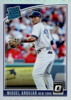 2018 Donruss Optic #31 Miguel Andujar Holo Prizm Rookie RC - Image 1 of 2