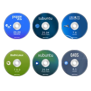 6 Best Lightweight lite Linux Distros on DVD Puppy, lubuntu, Bodhi, xubuntu Q4OS - Picture 1 of 2