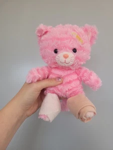 Edredón de juguete de peluche Aurora Milly The Pinkest Cat suave vendaje yeso - Imagen 1 de 4