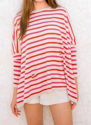 Suéter de Viajero MERSEA Catalina Contraste Cuello Redondo Talla Única Mer Mar Rayas Foto 1 de 4