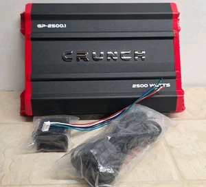 Crunch GP-2500.1 Ground Pounder 2500 Watt Mono Amplifier Car Audio Amp - Picture 1 of 18