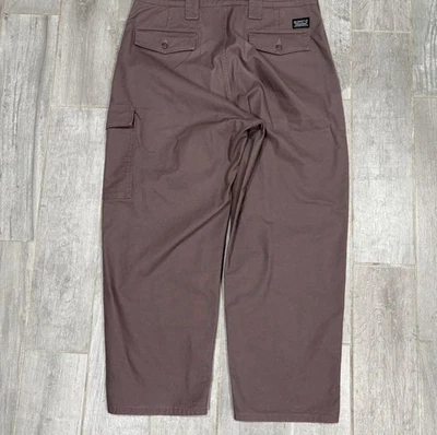 36x32 baggy canvas skater cargo pantsHella unique color with 9 inch leg opening - Image 1 of 4