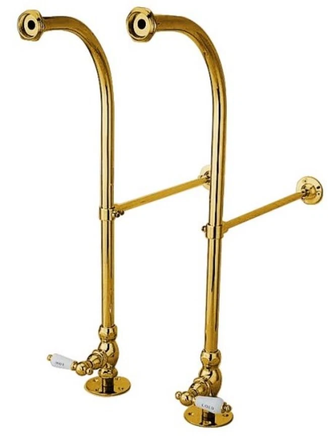 Elements Of Design DS452HCL Rigid Freestanding Supply Lines - Brass - Image 1 of 1