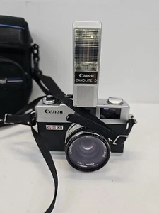 Canon Canonet QL 17 GIII Film Camera EUC Not Tested Case Canolite D Japan - Picture 1 of 23