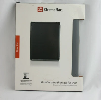 XtremeMac iPad 3 Case - Ultra Thin, Dark Grey, Protective - Image 1 of 3