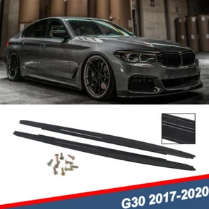 Labio de extensión de faldones laterales negros brillantes para BMW G30 540i M Sport F90 M5 2017-2020 - Imagen 1 de 12