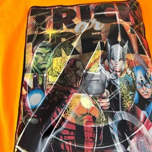 Marvel Avengers 3D Trick Or Treat Boys' T-Shirt Size XL Orange Halloween - Picture 1 of 8