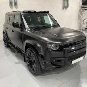 GLOSS BLACK LED DRL ROOF TOP LIGHT BAR FOR LAND ROVER DEFENDER 90 110 2020-23 UK - Picture 1 of 19