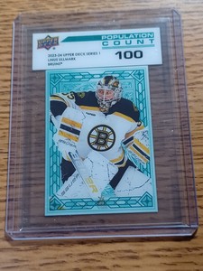 2023-24 Upper Deck PC-10 Linus Ullmark Population Count 100  Bruins
