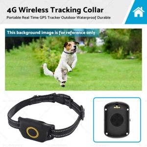 4G Wireless Portable Real Time GPS Dog Tracker Outdoor Waterproof Durable Collar - Picture 1 of 13