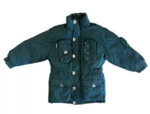 Vintage Aspen Ski Jacket Full Zip Down Feather Filled Forest Green Youth Size 5 - Picture 1 of 17