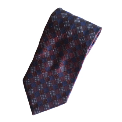 Alexander Julian Classics Silk Vintage Tie Men's Neck Tie, Purple. Navy - Image 1 of 4