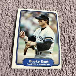 1982 Fleer #33 Bucky Dent New York Yankees
