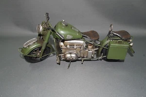 Blechmodell Militär Motorrad Blech Spielzeug 36 cm WK 2 - Bild 1 von 6