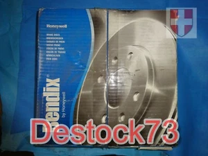 Pack 2 Scheiben Bremse Av Bendix für Peugeot 406 - Picture 1 of 2