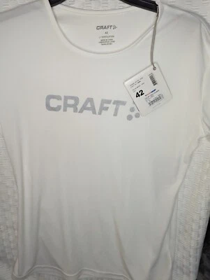 Camisa de compresión artesanal de rendimiento para mujer para correr blanca talla 42 o grande Foto 1 de 4