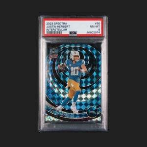 Justin Herbert 2023 Spectra Interstellar /60 #50 PSA 8 - Picture 1 of 2