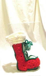 Weihnachten Häkelstrumpf Handarbeit - Bild 1 von 3