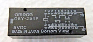 G5Y-254P OMRON LOW PROFILE MINIATURE RELAY 5VDC 20-PIN - Picture 1 of 3