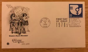 Women’s Rights Movement First Day Cover Stamp Celebrating The 20th Century - Picture 1 of 1
