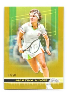 2024 Topps Chrome Tennis #152 Martina Hingis Gold 17/50 - - Bild 1 von 2