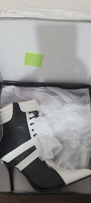 Botas femininas com cadarço árbitro tamanho 8 fantasia de Halloween salto alto - Imagem 1 de 2