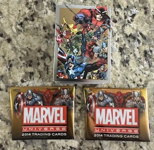 2014 Marvel Universe Complete Base Set 1-90 + Wrappers - Picture 1 of 2