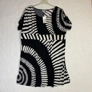 Fashion Bug Women’s Plus Size Dress, Lined, Black And White, 3X NWT - Picture 1 of 6