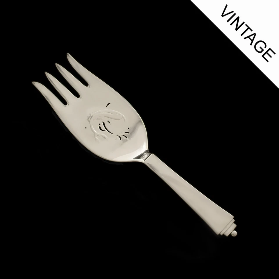 Georg Jensen Silver Fish Serving Fork - Pyramid/ Pyramide  - Image 1 of 1