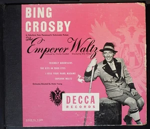 Bing Crosby - The Emperor Waltz - 10" shellac 2x78rpm Decca album A-620 (VG) - Picture 1 of 7