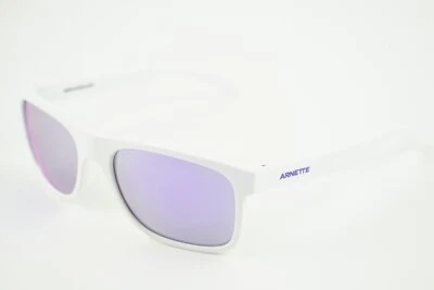 Матовые белые/фиолетовые зеркальные солнцезащитные очки AN 4341 27794V 56-18-140 2N - Изображение 1 из 4