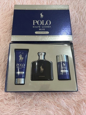 Polo Ralph Lauren Hombre 2 Piezas Polo Azul Perfume Set de Regalo 4.2 y 1.36 OZ Nuevo En Caja Foto 1 de 4