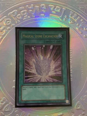 Yugioh! Magical Stone Excavation CP02-EN001 Ultra Rare NM - Image 1 of 4