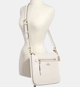 NEW Coach Pebble Leather MAE Crossbody in Chalk/Ivory Color - Picture 1 of 6
