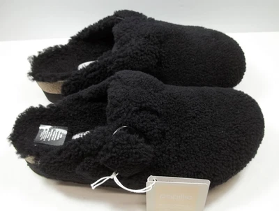 Birkenstock Papillio BOSTON BigBuckle Platform BLACK Teddy 41 NARROW 10-10.5 NIB - Image 1 of 4