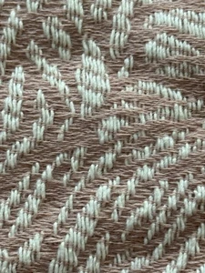 Tela de tapicería 11+ yardas rosa marfil almohadas cortinas lujo - Imagen 1 de 6